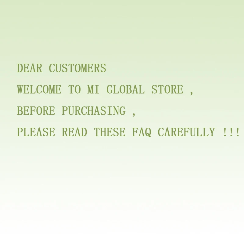 

FAQ For Our Customers , Please Read Carefully Before Purchasing , Any Problems Please Feel Free Contact us , Thank You