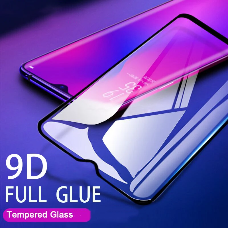 Закаленное стекло 9D с полной проклейкой для Huawei P20 Pro P30 Lite защита экрана Защитное