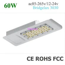 Новейший супер тонкий 60 Вт светодиодный уличный свет AC85-265V 12-24 В вариант 40 мм 60 мм полюс вариант