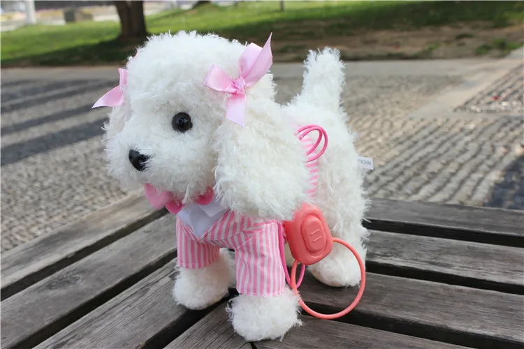 Presentes de Aniversário do Feriado Animais de Estimação Brinquedos do Cão Crianças Figura Ação Eletrônico Robô Casca Carrinho Caminhada Peluche Cães Brinquedos Plsuh Cão 8 Crianças presentes de aniversário do feriado figura