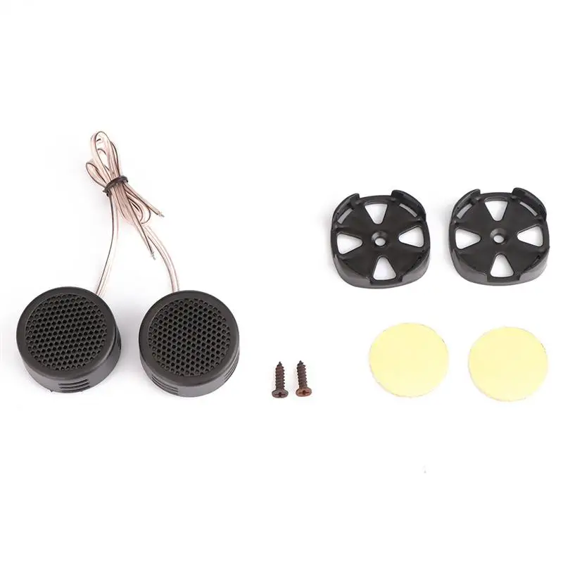 TiOODRE 2pcs High Frequency Car Mini Dome Tweeter Loudspeaker Loud Speaker Universal Super Power Audio Auto Sound