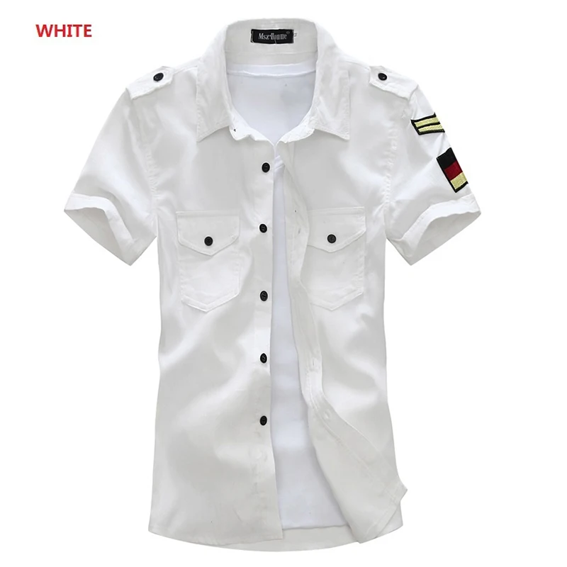 Zogaa Новая мужская джинсовая рубашка модная летняя Стильная Повседневная рубашка с короткими рукавами тонкая качественная хлопковая рубашка Camisa Social Masculina Лидер продаж - Цвет: Белый