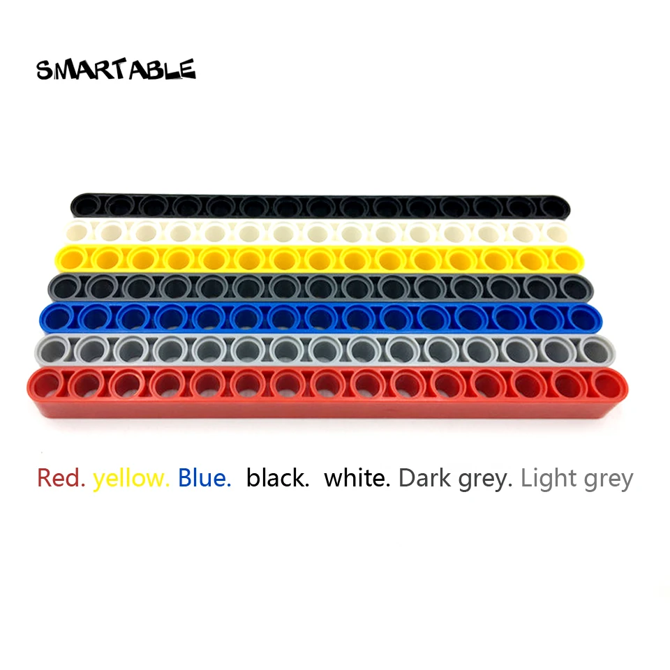 

Smartable Technic Liftarm 1X15 Straight Building Blocks Part DIY STEAM Toys For Kids Compatible Legoing Technic 32278 25pcs/lot