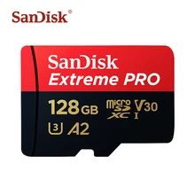 Двойной Флеш-накопитель SanDisk A2 Extreme Pro карты памяти до 170 МБ/с. Micro SD карты 128 ГБ V30 U3 C10 64 Гб microSDXC TF карты с оригинальным адаптером SD