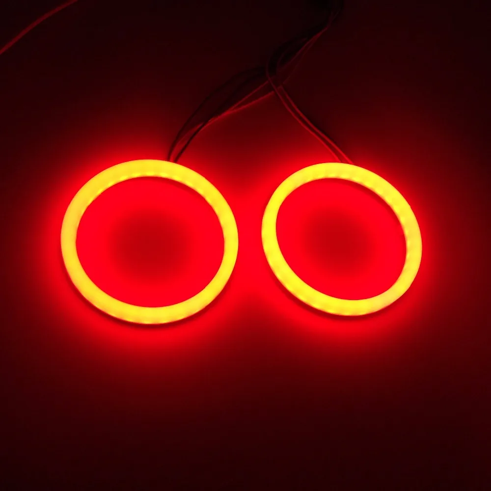 TAOCHIS RGB Angel eyes Mobile Pone APP Remote Control 60mm 70mm 80mm 90mm 95mm 100mm Motorcycle Auto Car Head Light Retrofit