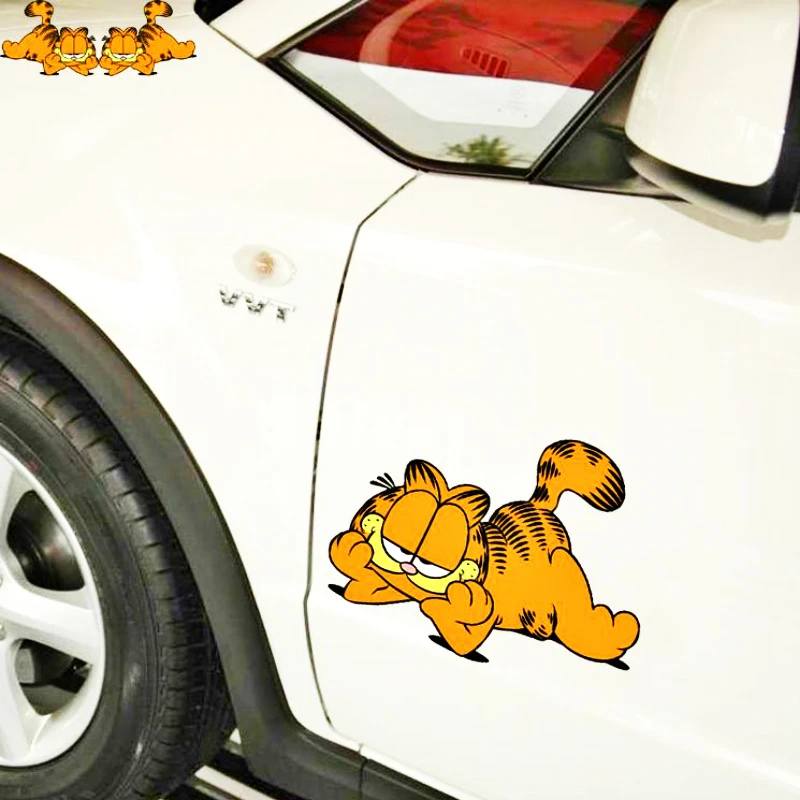 

Aliauto 2 X Car Decoration Funny Daze Garfield Cartoon Sticker for Toyota Proda Corolla 2014 Auris Camry Verso Hilux Tundra MINI