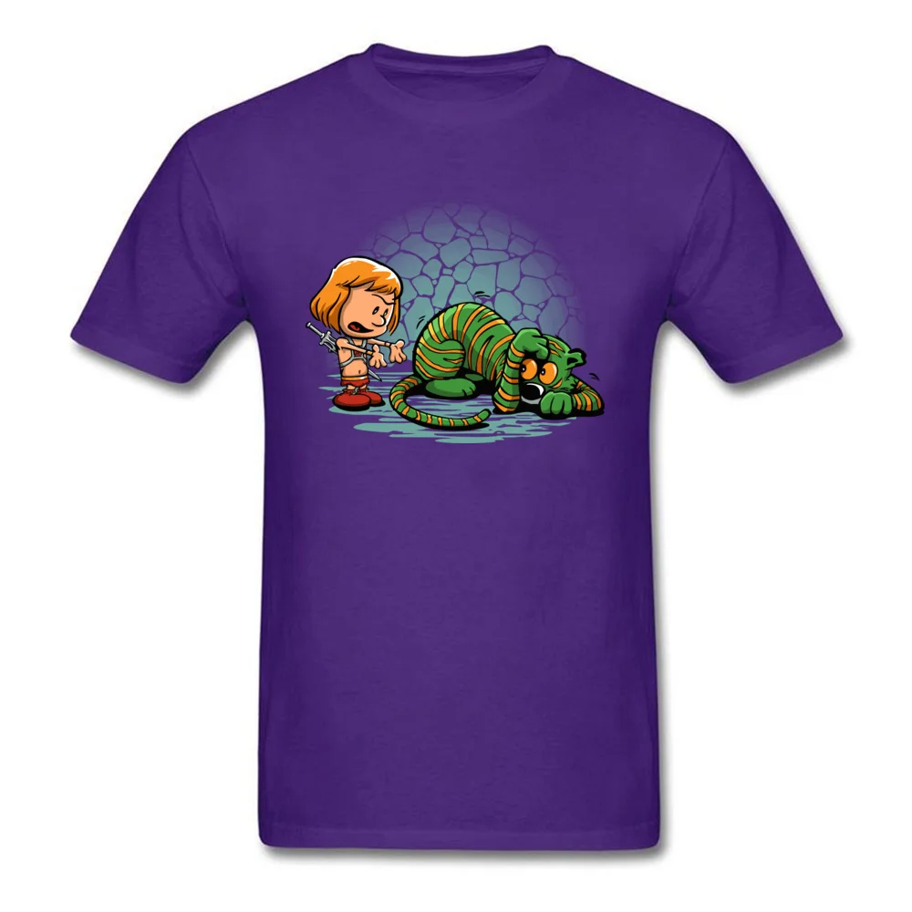 Afraid of Your Own Shadow Summer All Cotton Crewneck Tops Shirt Short Sleeve Custom T Shirt Wholesale Normal T-Shirt Afraid of Your Own Shadow purple