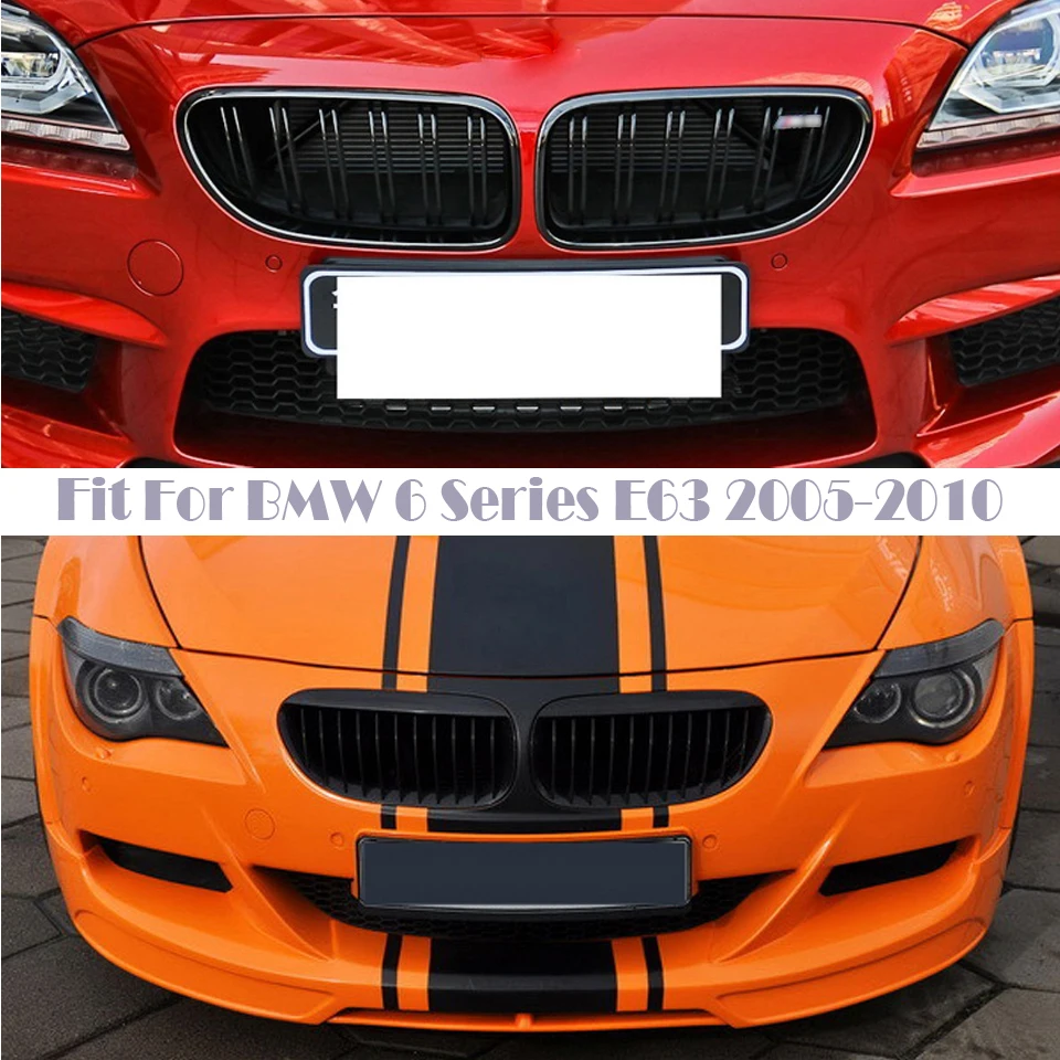 Автомобильные передние гоночные грили для BMW E63 E64 BMW 6 Series Coupe E63 M6 650Ci 645Ci 2003-2010 м аксессуары для мощных характеристик