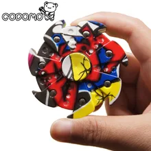 Tri Spinner Ручной Непоседа игрушки Камуфляж Пластика для взрослых 2017 Новый Непоседа стороны tri-счетчик палец снять стресс подарок oyuncak