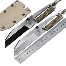 VOLTRON New fixed Blade knife D2 blade Integrated steel handle hunting outdoor camping survival tactical utility