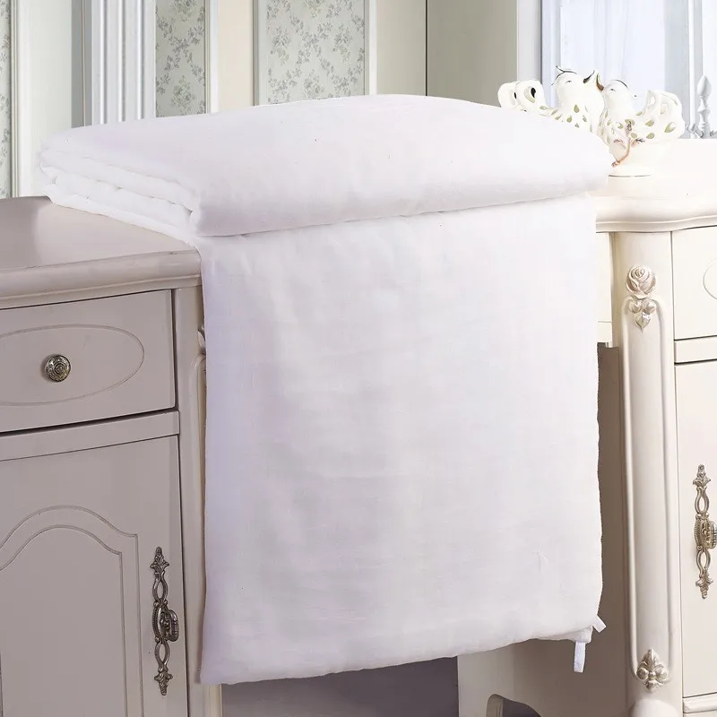 Хлопок, однотонное стеганое одеяло, белый внутренний пододеяльник для DIY, шелковое одеяло, Детская модель 13
