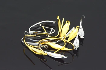 

10*20mm Stainless Steel Earrings Hooks Silver Gold Color Ear Wire Earring Clips Hooks Findings for DIY Earring Making