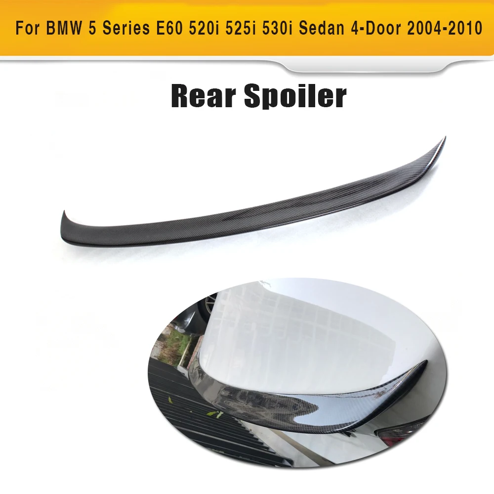 Carbon Fiber Car Rear Trunk Lip Spoiler for BMW 5 Series E60 520i 525i