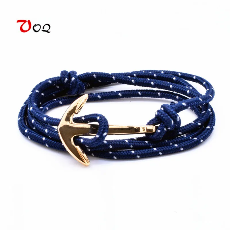 

VOQ New Arrival Summer Style Red Rope Anchor Bracelet 2017 Popular Bracelets for Women Men Jewelry