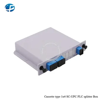 

Free shipping hot sale 5pcs/lot 1*4 SC-UPC Cassette Box Card Inserting PLC splitter Cassette Box Splitter