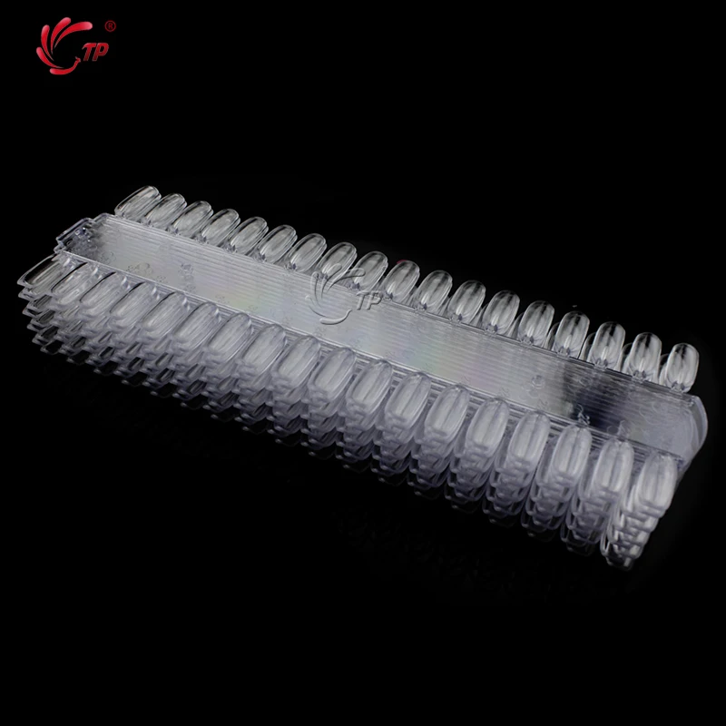 

TP 360 Tips Natural/Clear Nail Art French False Tip UV Gel Polish Coloring Practice Display Chart Manicure Pedicure Tool Kit