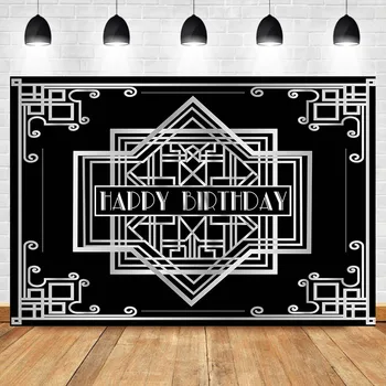

NeoBack Photography Backdrops Gatsby Birthday Party Silver Custom Wedding Background Photography Backdrops Studio Shoots
