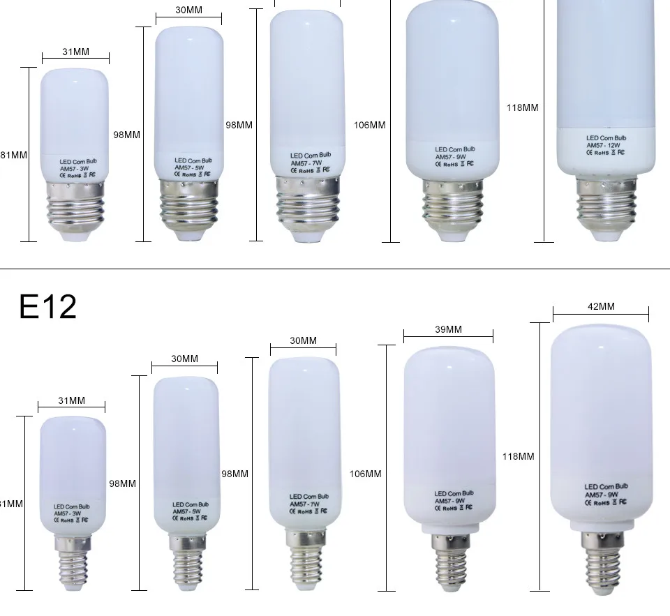 E27 E14 светодиодный лампы 220V 110V Светодиодный Светильник Мозоли 12 Вт 9 Вт 7 Вт 5 Вт 3 Вт 5736 B22 E12 лампы Bombillas светодиодный s Свеча светильник 60 Вт 100 Вт галогенными лампами