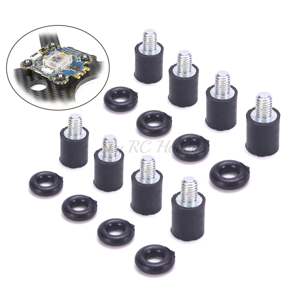 

Flight Controller Anti Vibration Damper Damping Fixed Screws Mount Rubber Pillar Rubber circle for RC Models Parts