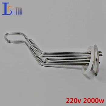 

Isuotuo 93mm cap 220v 2000w Midea electric water heater tube element parts with temperature control hole stainless steel tube