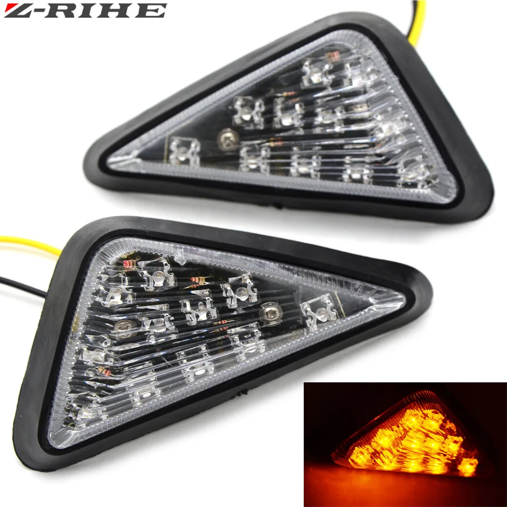

for honda PCX125 GROM CBR250R CBR300R/CB300F/FA CBR500R/CB500F/X R3 R6 Motorcycle 12V Flush bonading Mini LED Turn Signal Lights