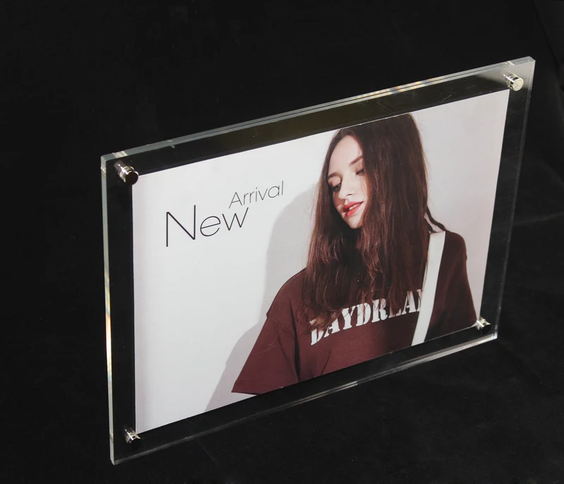 Picture Photo Presentation Frame A4 Wall Mounted Acrylic Poster Frames