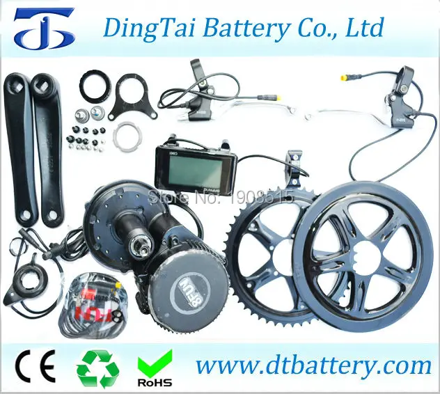 

Free shipping 8Fun/Bafang BBS02 48V 750W mid drive electric motor kits for fat tire bike mountain bike, DIY mid drive motor kits