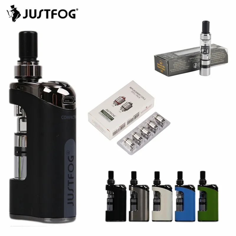 

JUSTFOG Compact 14 Vape Starter Kit With 1.8ml Q14 Atomizer Tank 1500mAh Battery 1.2ohm 1.6ohm Coil Electronic Cigarette Pen Kit