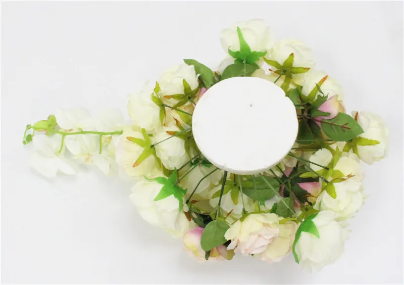 Искусственный ряд цветов Настольная дорожка центральные розы Пионы DIY свадебный букет декоративный Арка зеленые листья цветок аранжирующий шар