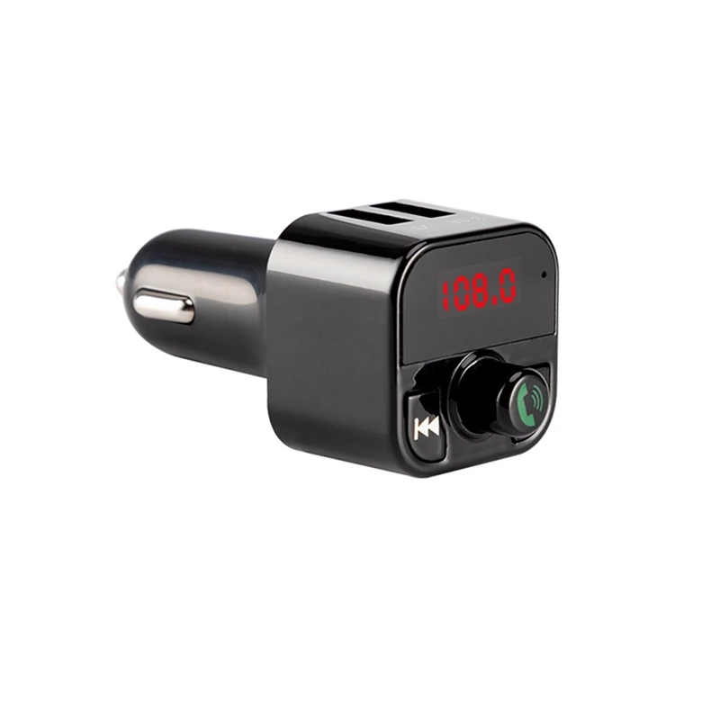 VicTsing Wireless Bluetooth MP3 Player Car FM Transmitter Radio Hands-Free Car Kit USB Charger Fast Charging Black White Gold    (1)