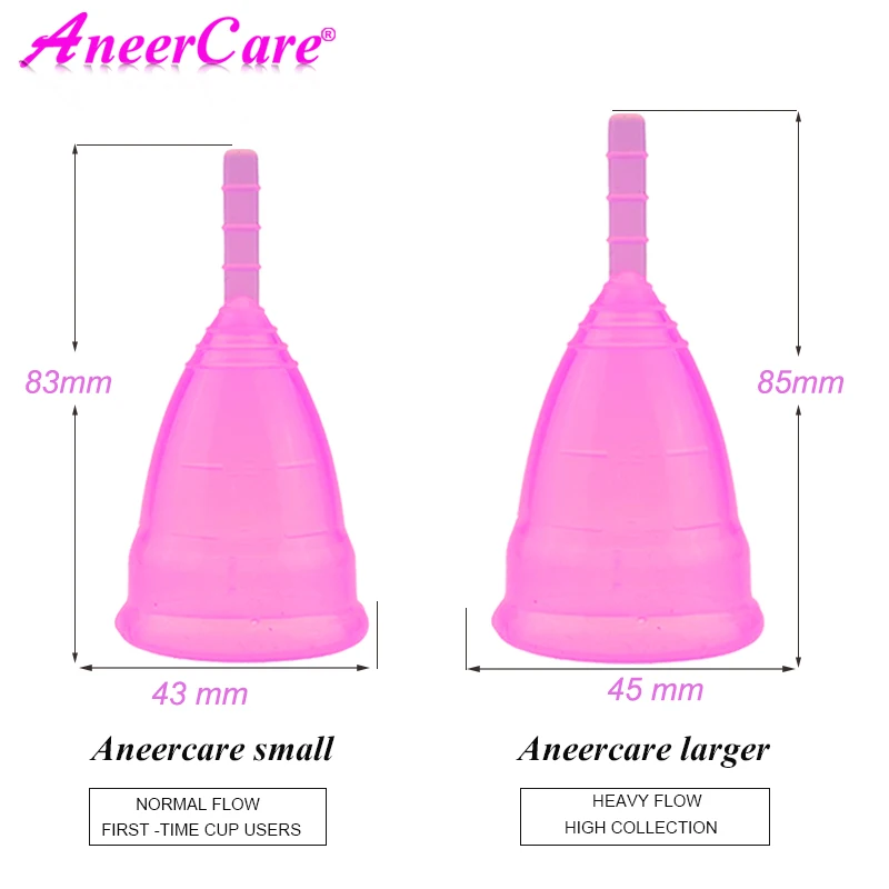 2 шт(S+ L) силиконовая чашка для женщин, менструальная чашка, Женская гигиена, уход за влагалищем, менструальная чашка