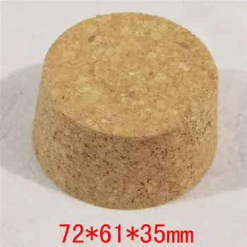 

72*61*35mm Big Jar Wish Glass Bottle Stop Cork Tea Seal Pot Canister Pudding Wine Stoppers Free Shipping 10pcs