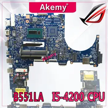 

Akemy B551LA Laptop motherboard I5-4200 CPU For Asus B551LA B551LGV Test mainboard B551L B551LA B551LGV motherboard test 100% ok