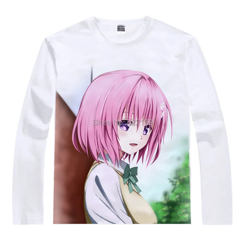 Белая хлопковая Футболка To Love Ru Momo Nano Astar Deviluke топы аниме повседневные футболки