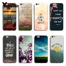 Yinuoda Lake sunset ข้อพระคัมภีร์ 2018 สี soft tpu โทรศัพท์สำหรับ iPhone 6 6 plus 7 7 Plus 8 8 plus X XS XR XSMax(China)