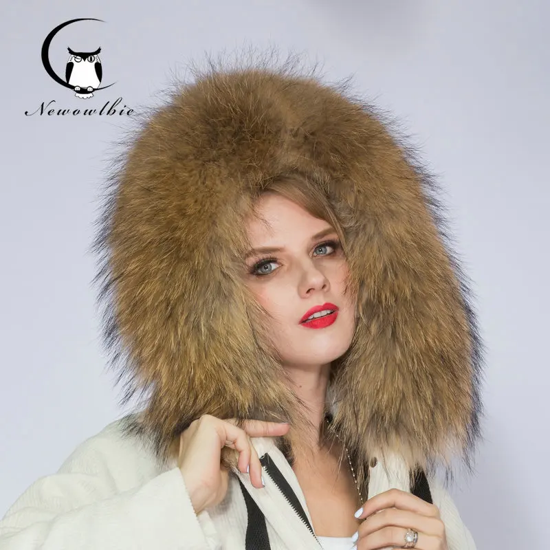 

The new fashion 2016 ms collars hat to bring real raccoon fur party hat, noble fashion, unique design