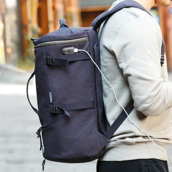 Muzee High Capacity Travel Bag New Arrival Cylinder package Multifunction Rusksack Male Fashion Backpack