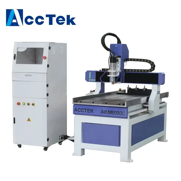 

New produced China AKM6090C linear atc wood cnc mini wood lathe with tool change system in El Salvador