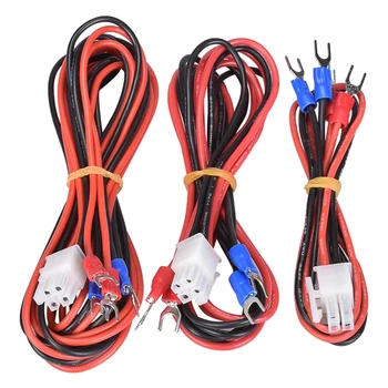 

17AWG Power Cable Heated Bed Line Hot Bed Wires Soft Silicone Line 30/70/100cm Optional Power Supply For 3D Printer Parts