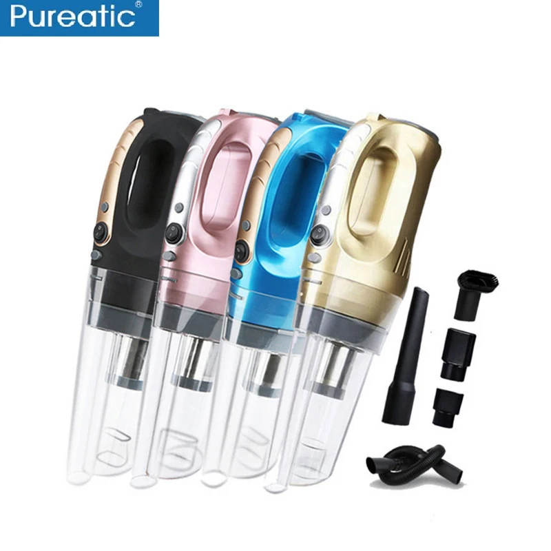 

Pureatic Car Vacuum Cleaner 12V 120W Wet And Dry Dual Use Portable Handheld Vacuum Cleaner with 5M Power Cord Aspirador For Car