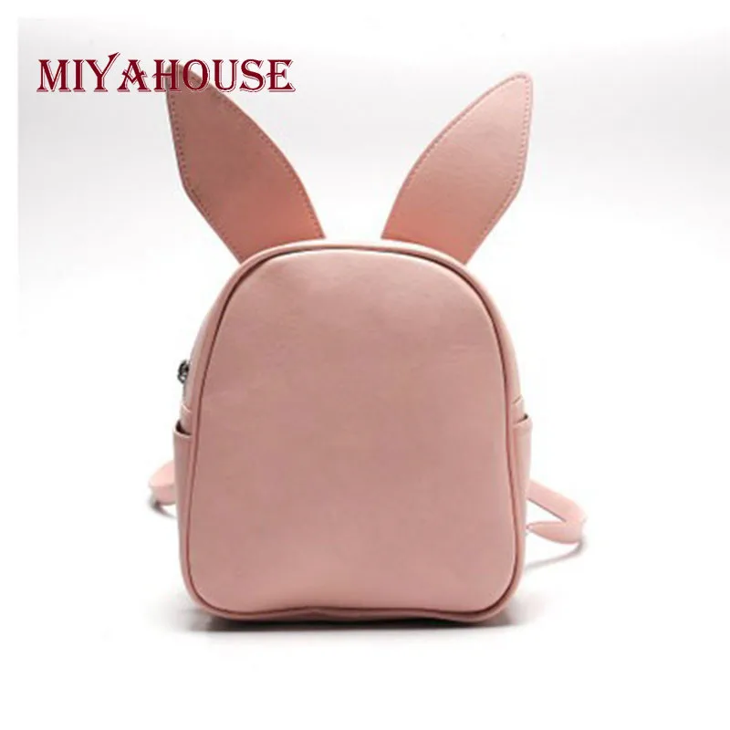 

Cute Backpack Women Small Zipper Rucksack With Three Pairs of Ears Can Replace The Mini Backpack Loving Bat Wing Shoulder Bags