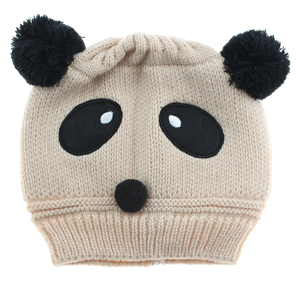 

Fashion Winter Knitted Newborn Baby Hat Girls Boys Wool Panda Cap Children Beanie Infant Toddlers Knit Crochet Warm Child