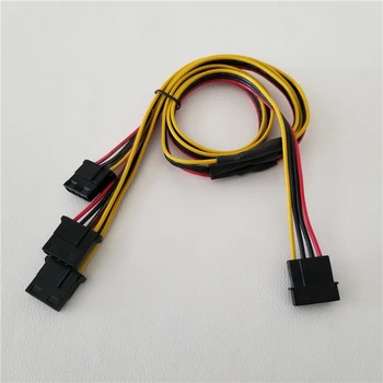 

10pcs/lot IDE Molex Power Cable 1 to 3 Splitter Extension Power Supply Wire High Specification Pure Copper Tin 16AWG