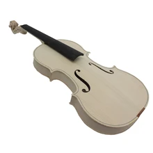 Незаконченный Белый Скрипка селективного 10 лет натуральных сухих клена ели Топ ручной работы Violino полный Размеры с фитингами