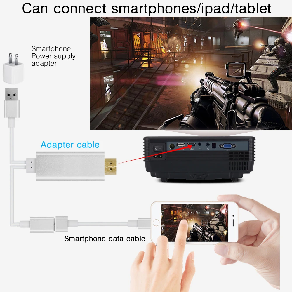 Бренд byintek BT905 домашний мини Театр видео ЖК дисплей TV Кино пико HDMI Портативный