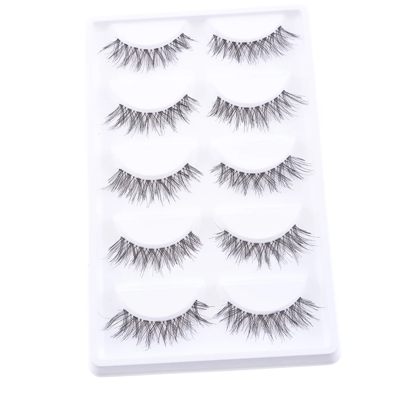 

5Pairs Magnetic Lashes Fake Eye Lashes Makeup long lasting Crossing False Eyelashes Mink Eyelashes Maquiagem Beauty