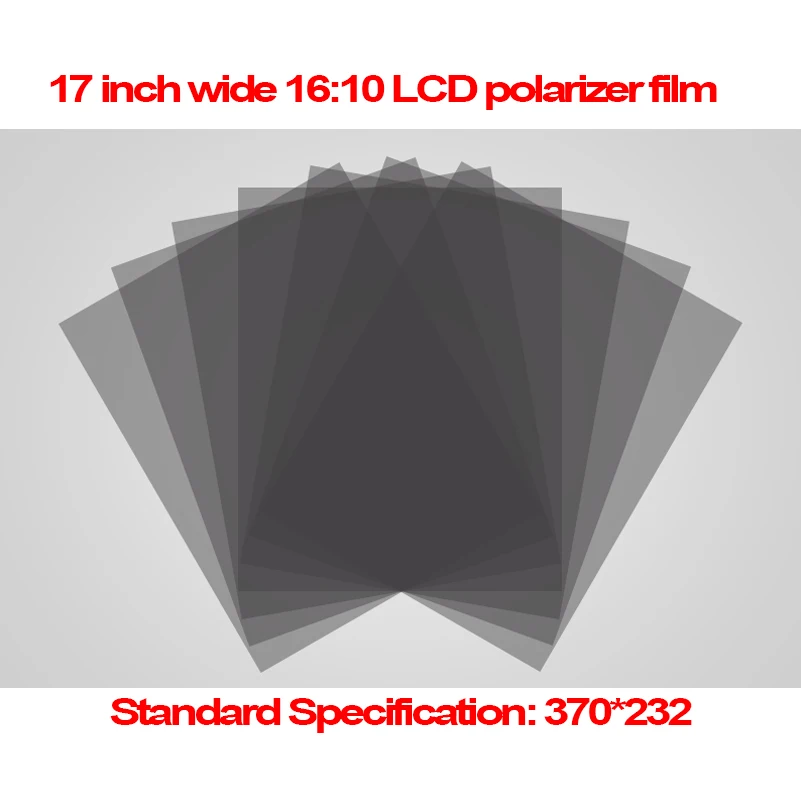 

5PCS 17 inch 0-135 Degree 370MM*232MM Wide 16:10 Monitor LCD LED Polarizer Polarizing Film(EWV,TV) for Samsung/AU TFT LCD LED TV