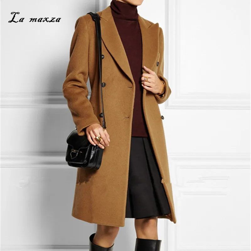 camel long womens coat
