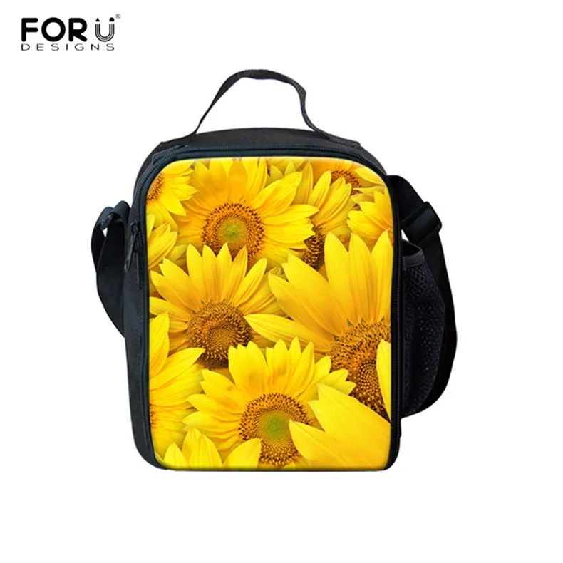 FORUDESIGNS Sunflower Floral 3D Print Fashion School Bags Teen Girls Durable Shoulder Backpacks Laptop Bagpack for Kids Daypacks - Цвет: HXA601G