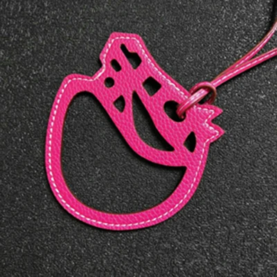 Мода PU кожа подковы брелок кольцо для женщин цепочка для ключей для Сумки Украшение подвеска на сумку аксессуары R301 - Цвет: Rose Red